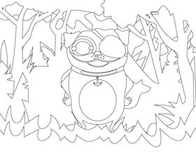 Pug Pirates black and white vector