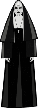 The Conjuring, Nun Painting clipart