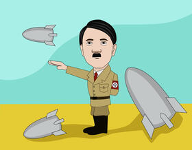 Adolf Hitler Cartoon vector