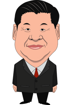 Xi Jinping cartoon clipart