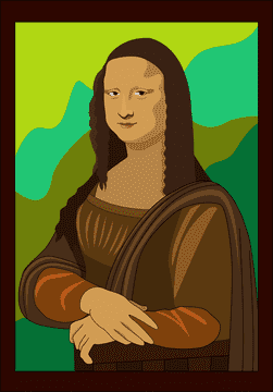 Mona Lisa pianting clipart