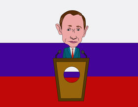 Vladimir putin Cartoon vector