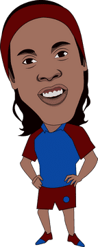 Ronaldinho Cartoon clipart