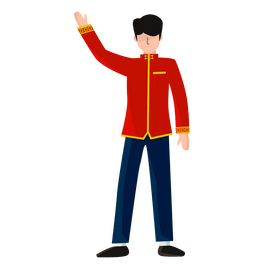 Singapore traditional mens dress clipart