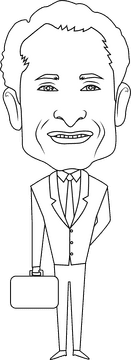 Anthony Weiner black and white clipart