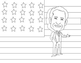 Anthony Weiner Cartoon black and white vector