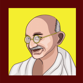 Mahatma Gandhi clipart