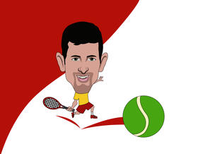 Novak Djokovic vector