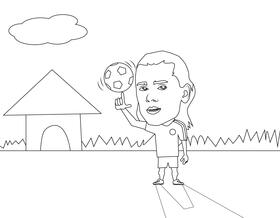 Antoine griezmann black and white vector