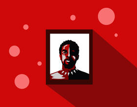 Chadwick Boseman art vector