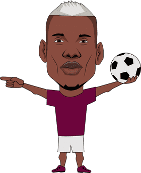 Paul Pogba Cartoon clipart