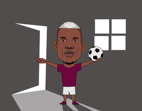 Paul Pogba Cartoon vector
