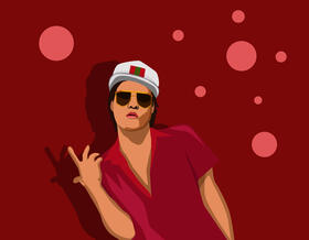 Bruno Mars vector