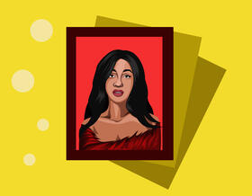 Cardi B vector