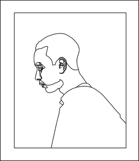 John Legend black and white clipart