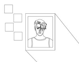 Justin Bieber black and white vector