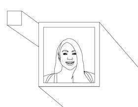 Mariah Carey black and white vector