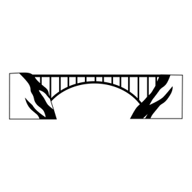 Bloukrans bridge black and white clipart