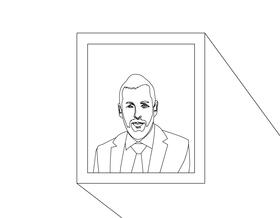 Adam Sandler black and white vector