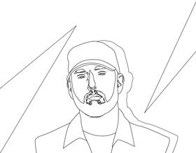 Eminem black and white vector