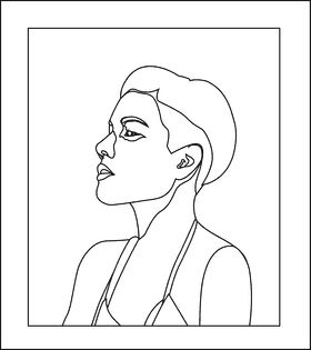 Halsey black and white clipart