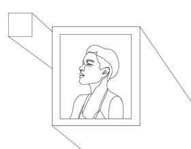 Halsey black and white vector