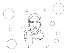 Jennifer Lopez black and white vector