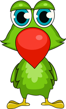 Cute Parrot clipart