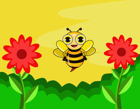 Cute Bee vector