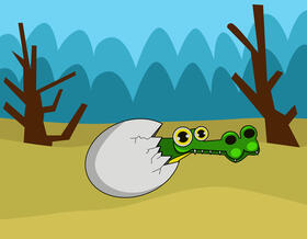 Cute Crocodile vector