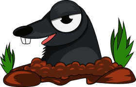 Cute Mole clipart