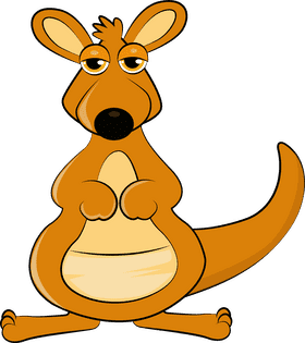Cute Kangaroo clipart