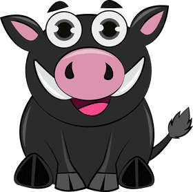 Cute Boar clipart