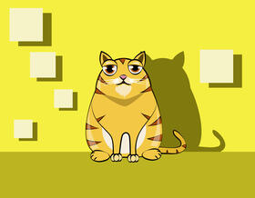 Funny Cat vector