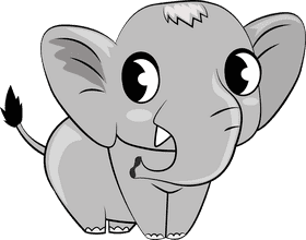 Funny Elephant clipart