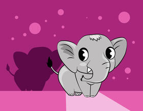 Funny Elephant vector