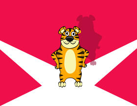 Funny Tiger vector