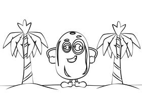 Funny Date black and white vector