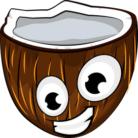 Funny Coconut clipart