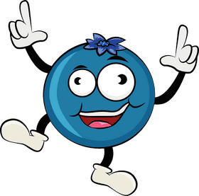Funny Blueberry clipart
