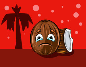 Coconut Cartoon vector