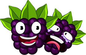 Funny Boysenberries clipart