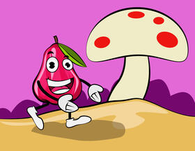 Funny Java Apple vector