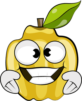 Funny Quince clipart