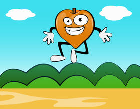 Funny Eggfruit vector