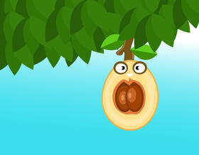 Funny Loquat vector