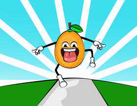 Funny Kumquat vector