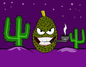 Funny Jackfruit vector