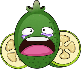 Funny Feijoa clipart