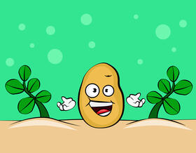 Funny Potato vector